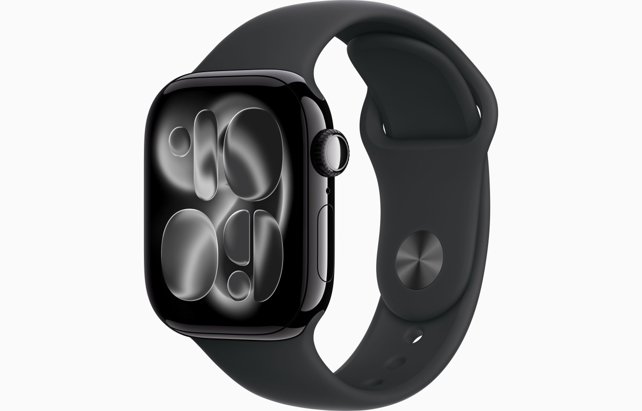 Apple Watch Series 11 GPS 42mm Jet Black Aluminium Case with Black Sport Band